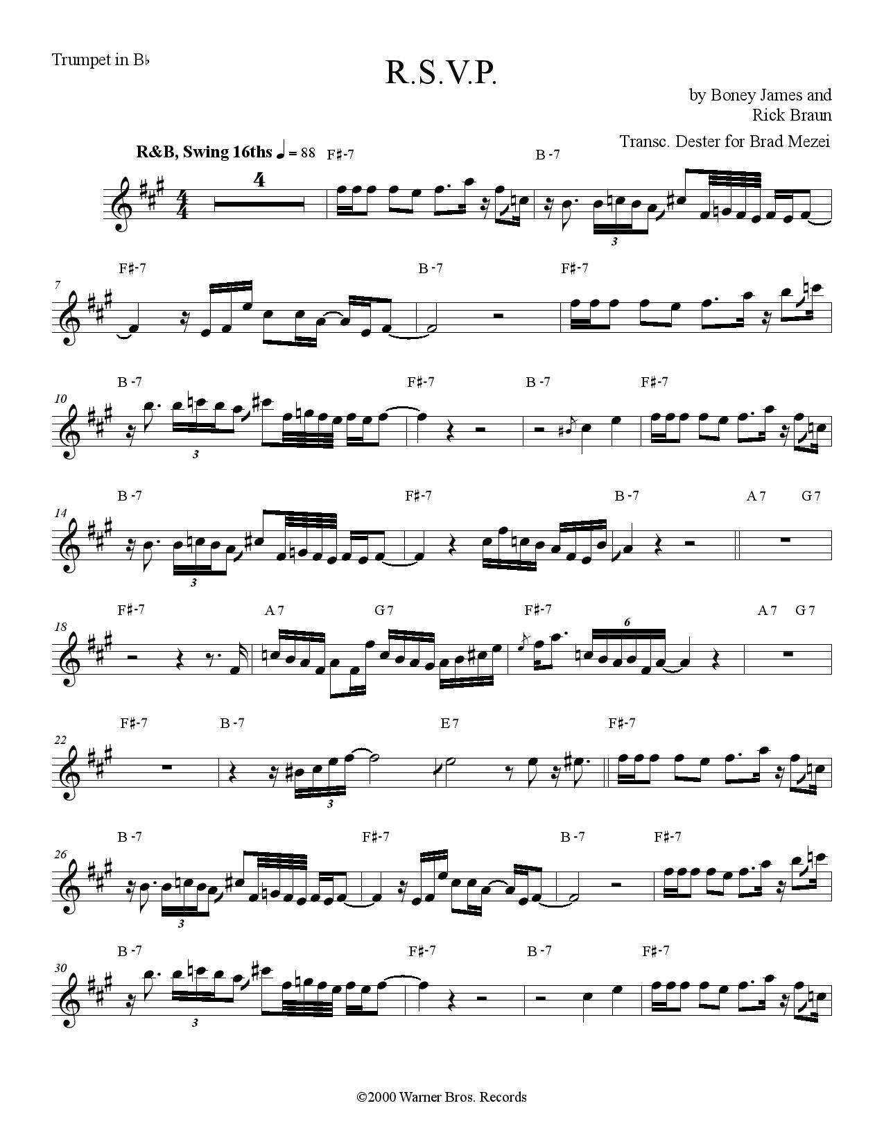 Smooth Jazz Trumpet Backing Tracks